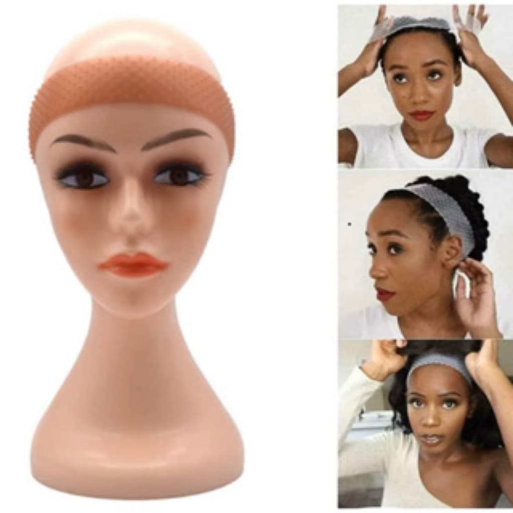 Atacado Kit 10 uni Faixa Hair Grip Silicone  Fixação De Peruca Fita Elástica (cor aleatória)