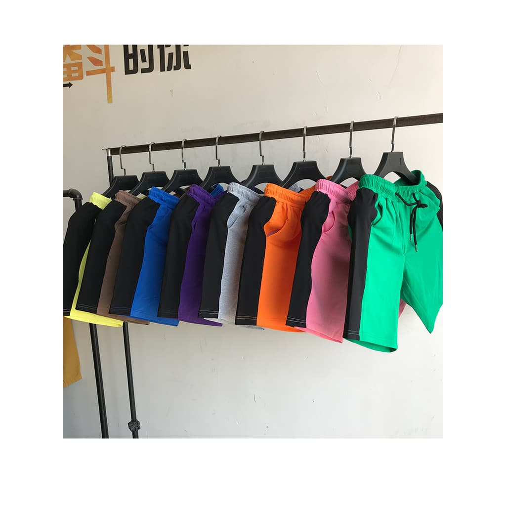 Shorts soltos masculinos verão estilo fino respirável absorvente de suor na moda Casual esportes estiramento calças de 4