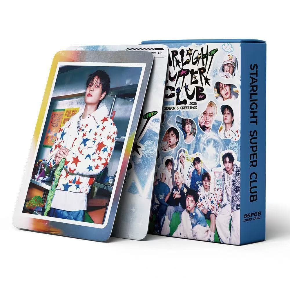 Novo produto 55 SK Photocards Saudações da temporada2026 Star KPOP Merchandise Cartão LOMO