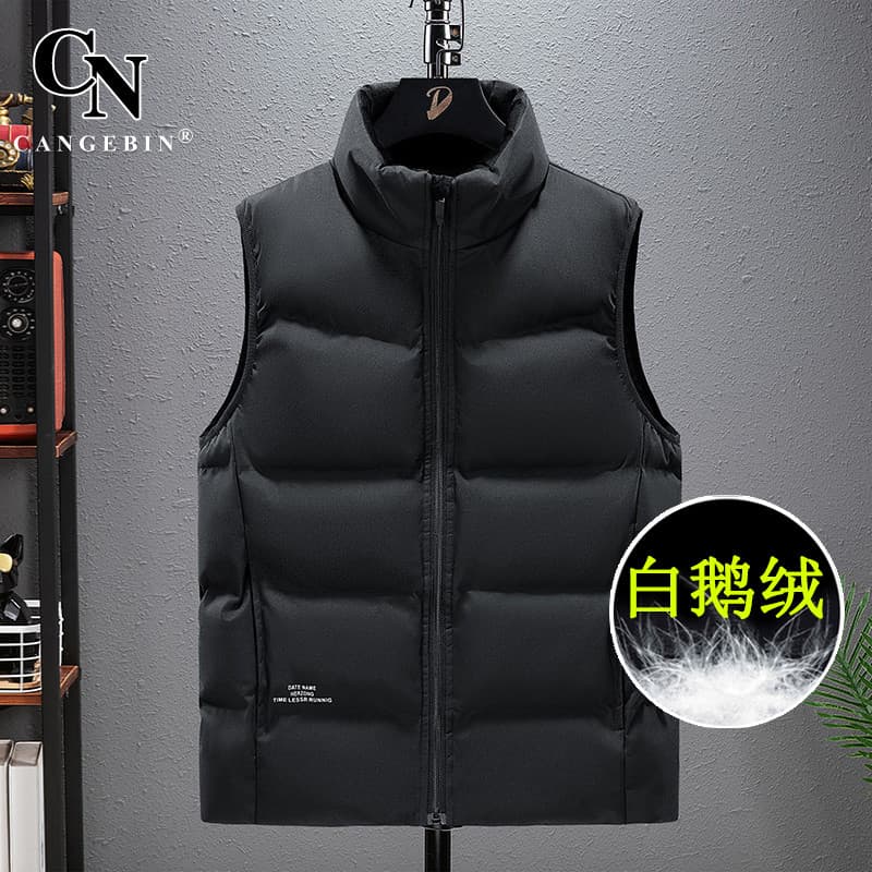 Colete para baixo jaqueta masculina ganso para baixo colete High-End leve 2026 novo estilo exterior wear colete outono i