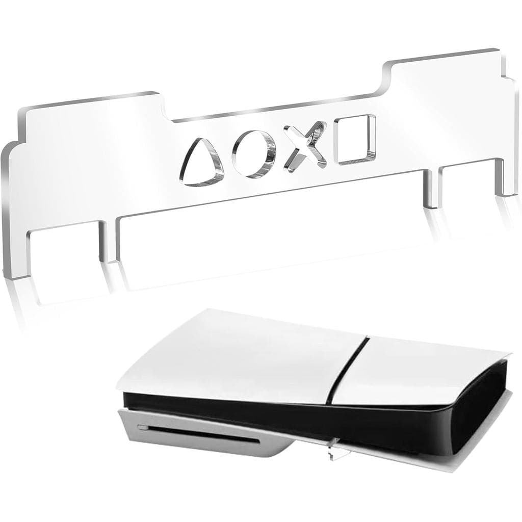 Suporte Horizontal para Console PS5 Slim, Suporte Horizontal Transparente de Acrílico para PS5 Slim, Suporte com Dissipa
