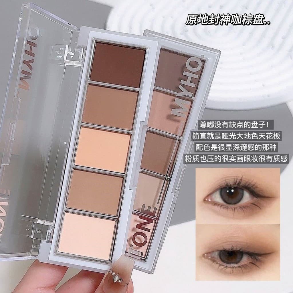 Pode ser usado como capacidade de reparo de sombras!MYHO Novo produto Contour Paleta de sombras baratas de cinco cores m