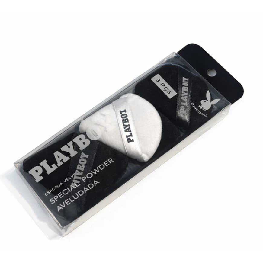 Kit 3 Esponjas Velvet Special Powder Aveludada- Playboy Beauty