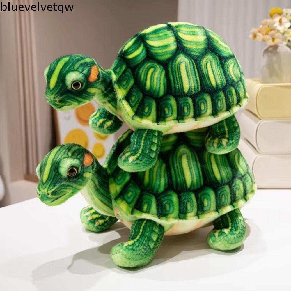 Brinquedo De Pelúcia De Tartaruga BLUEVELVETQW , Simulada Macia , Travesseiro De Boneca Realista