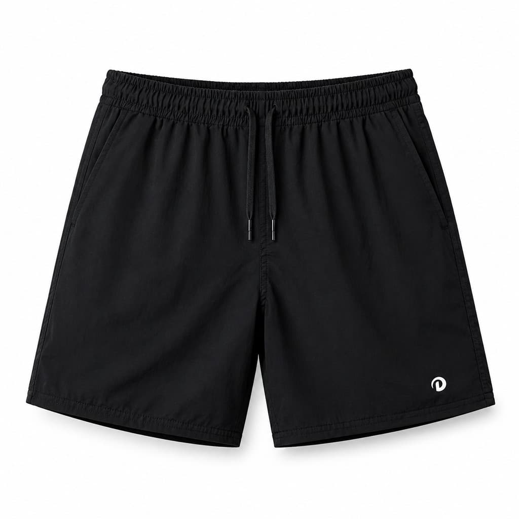Short Dry Fit Masculino Preto Bermuda Leve Seca Rápido Academia Praia
