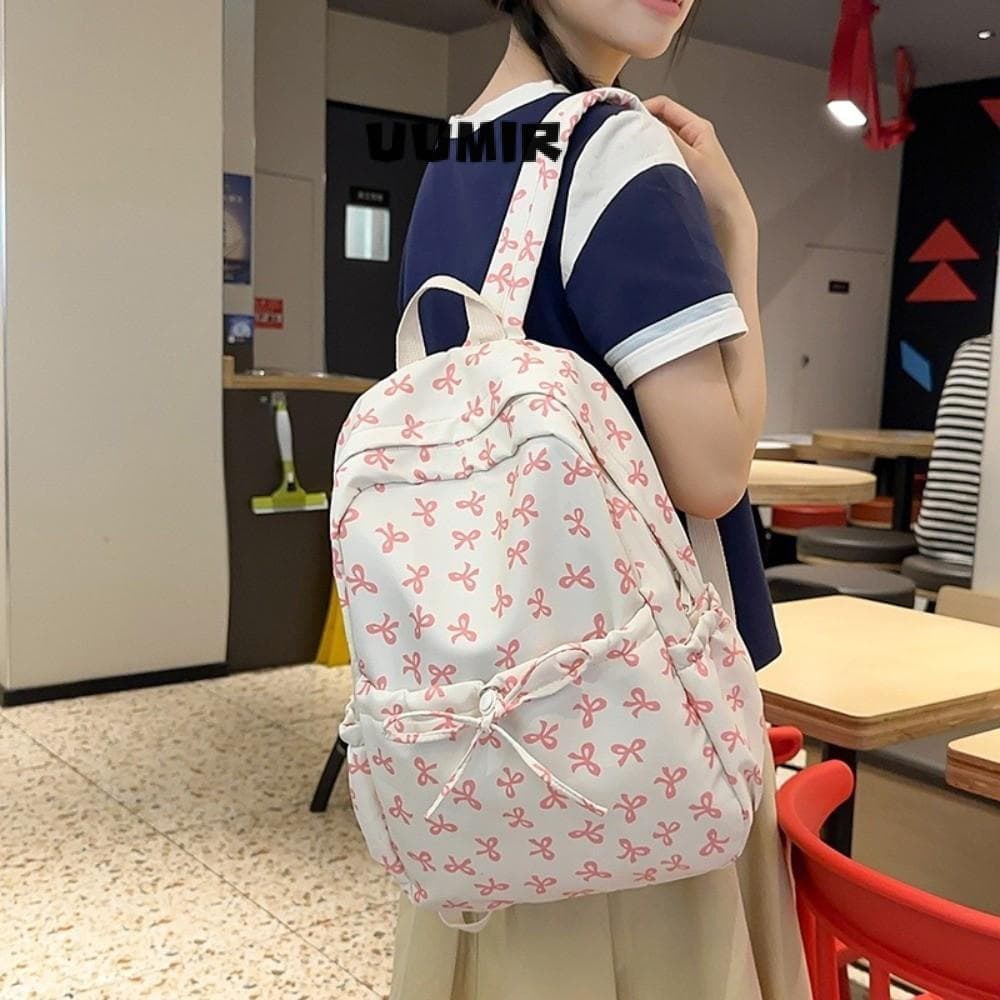 Mochila UUMIR Para Estudantes , Alças Ajustáveis , Em Formato De Arco De Grande Capacidade , Linda Bolsa Livros Com Esta