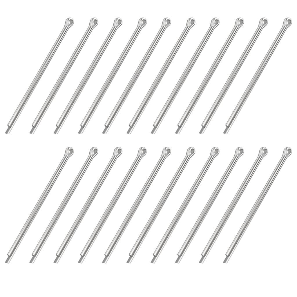 Kit de 20 Peças de Pinos de Travamento XBDZR, Grampos de Fixação Zincados para Cortadores de Grama e Equipamentos de Jar