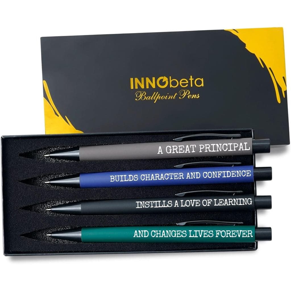 Presentes de Apreciação para Diretores da InnoBeta, Conjunto de 4 Canetas Esferográficas, Caneta Inspiradora para Mulher