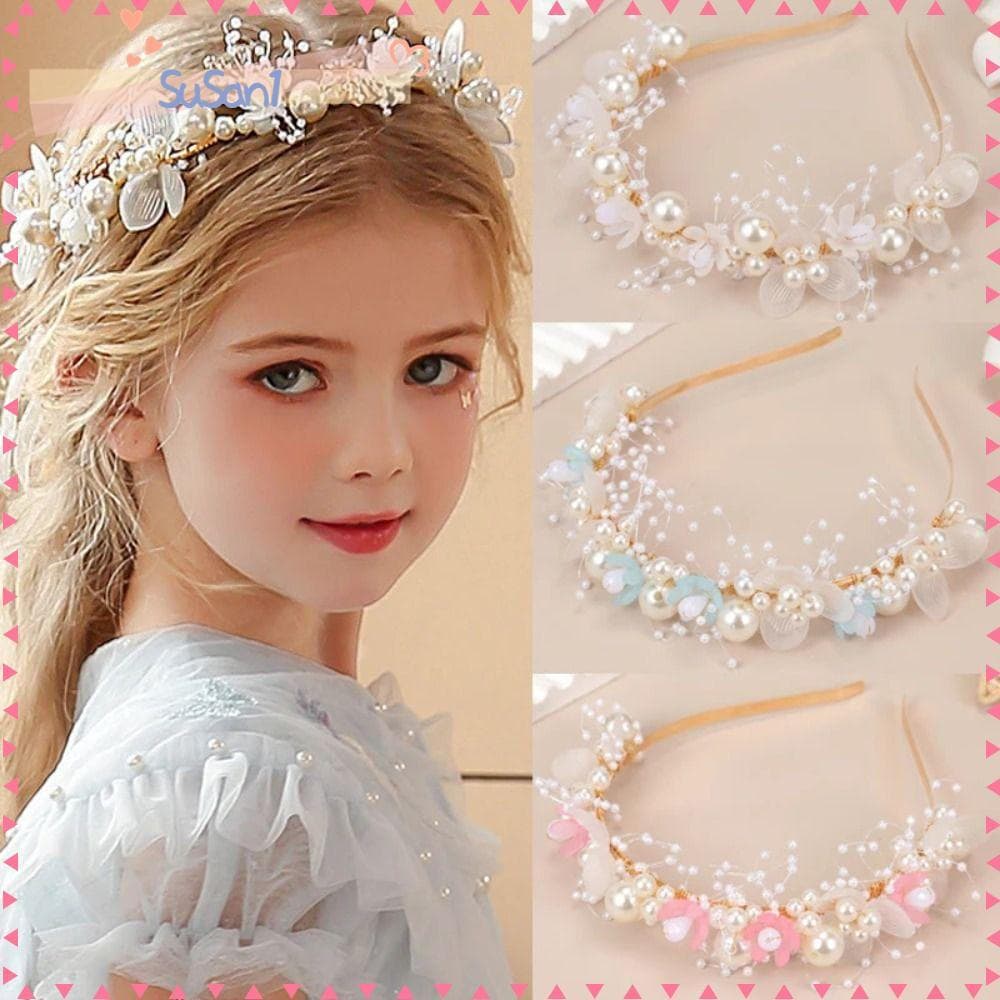 LUCKY-SUSAN1 Tiara De Guirlanda De Flores , Faixa De Cabeça Estilo Doce Da Moda Coreana , Design Simples