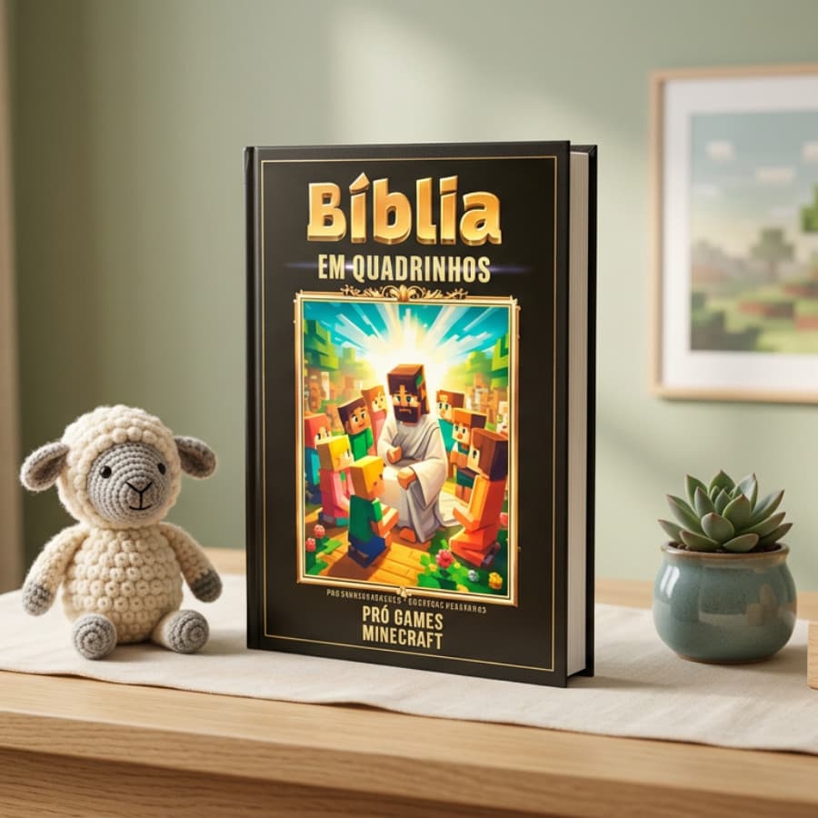 Bíblia em Quadrinhos Pró Games Minecraft Editora King Books