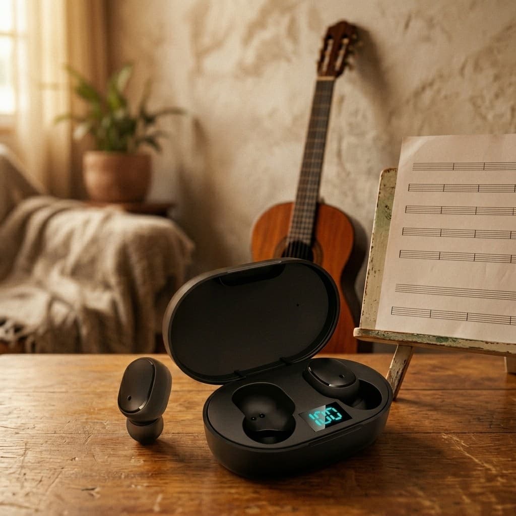 Fone Bluetooth Intra Auricular Isolamento Acústico Fone De Ouvido Sem Fio E6S Som Estéreo Para Computador Laptop