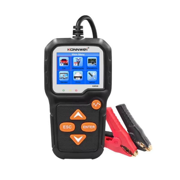 Testador de Bateria Automotiva kw650 konnwei 6V A 12V Carros e Motos Analisador