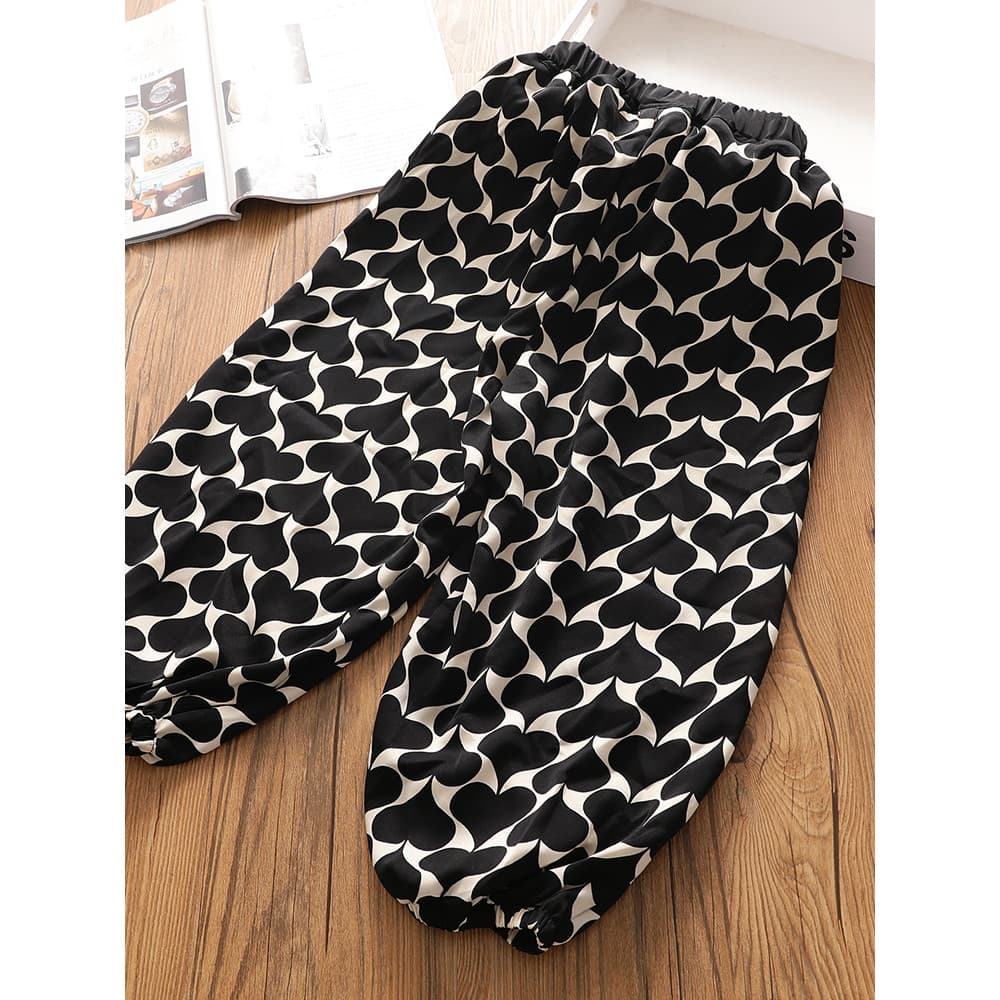 Meninas estilo ocidental amor fino Anti-mosquito calças médio grande crianças Chiffon Bloomers bebê versão coreana verão
