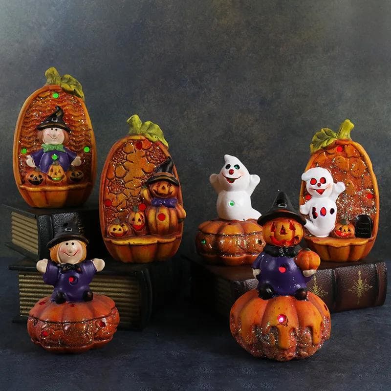 Halloween LED Brilhante Abóbora Lanterna Bruxa Barra De Luz KTV Decoração Adereços De Mesa