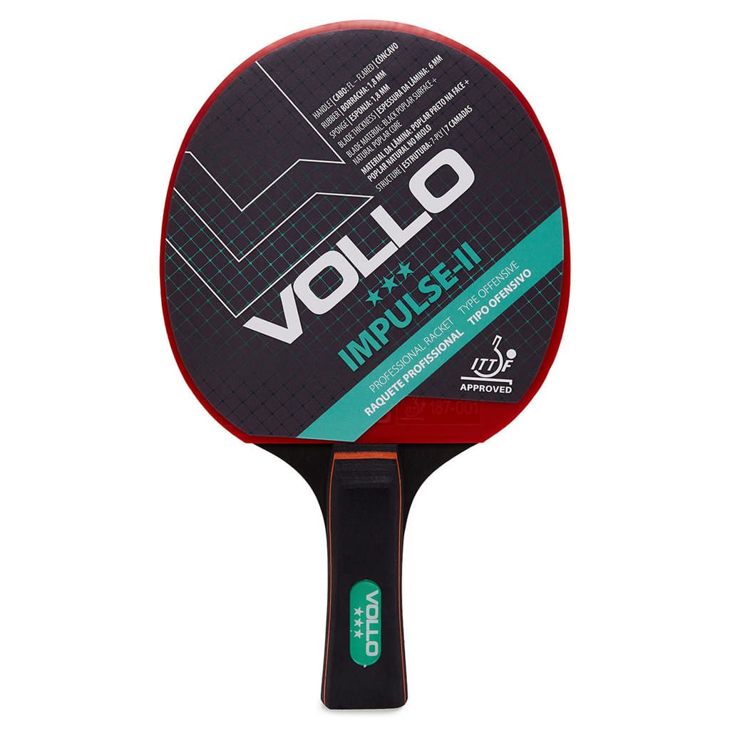 Raquete de Tênis de Mesa Ping Pong Impulse II Vollo Aprovada ITTF