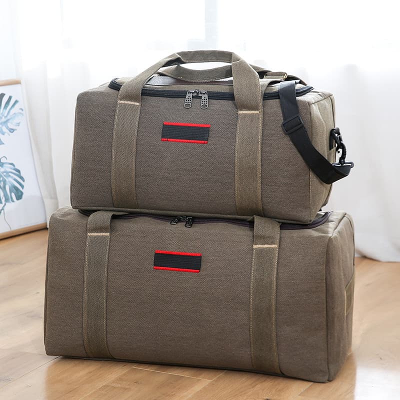Super grande capacidade mochila saco de lona portátil saco de viagem das mulheres viagem remessa mochila colcha saco em