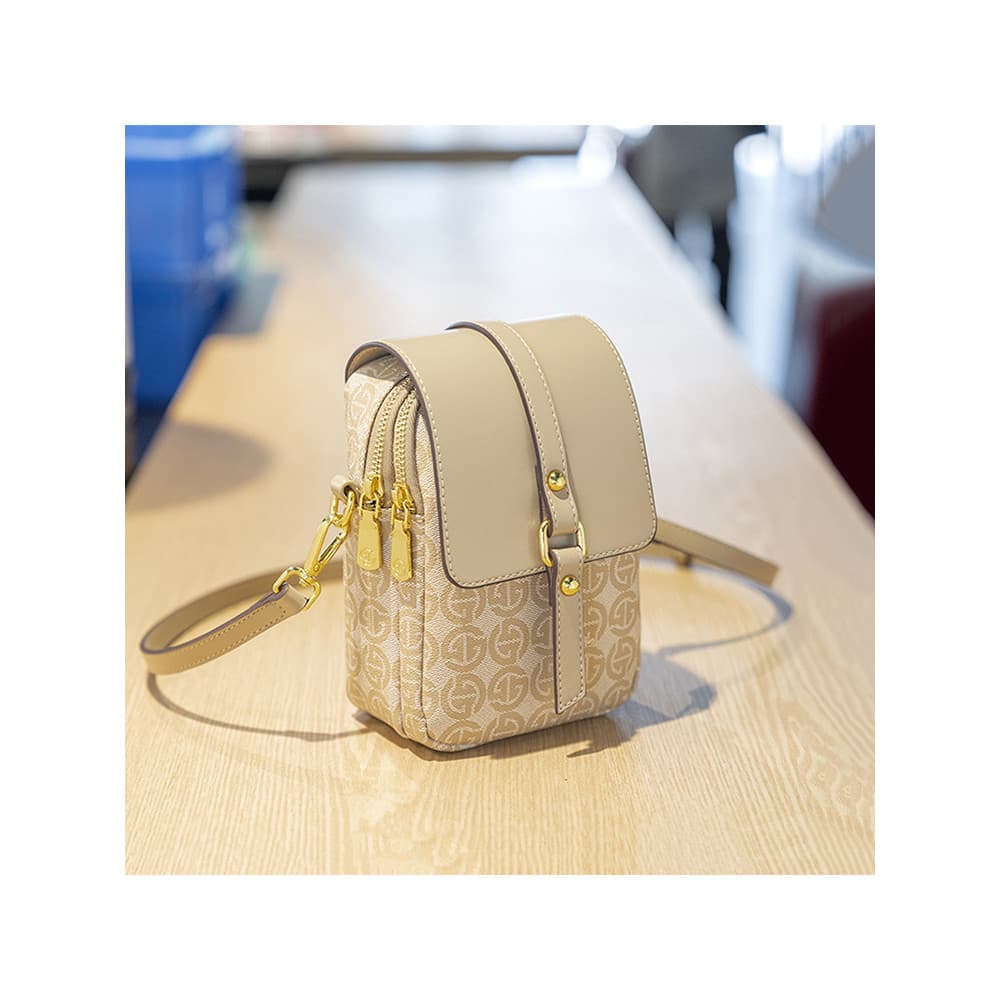 High-End Mini pequeno saco requintado nicho Design senhoras de um ombro saco do mensageiro textura elegante telefone móv