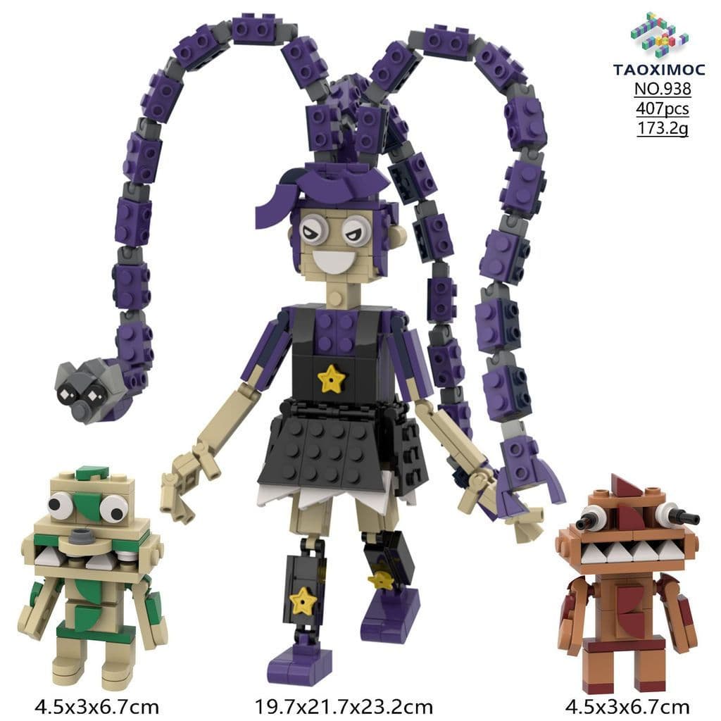 Brinquedo Montar Huggy Wuggy - Poppy Playtime Educativo