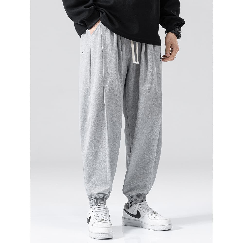 Calças masculinas plus size mais gordura plus size calças compridas masculinas gordura solta Casual calças esportivas ma