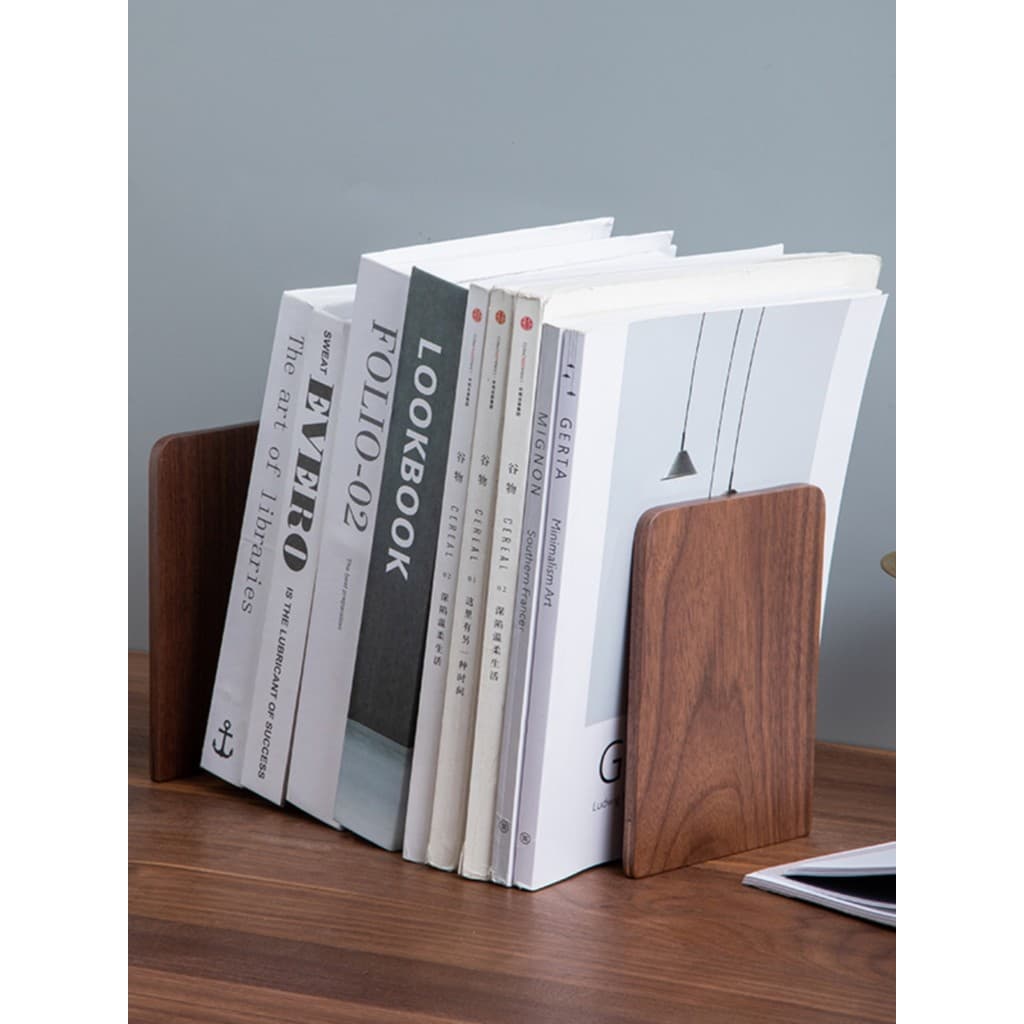 Noz bookend bookend caixa de armazenamento de mesa livro confiável grande clipe de escritório livro prateleira suporte d