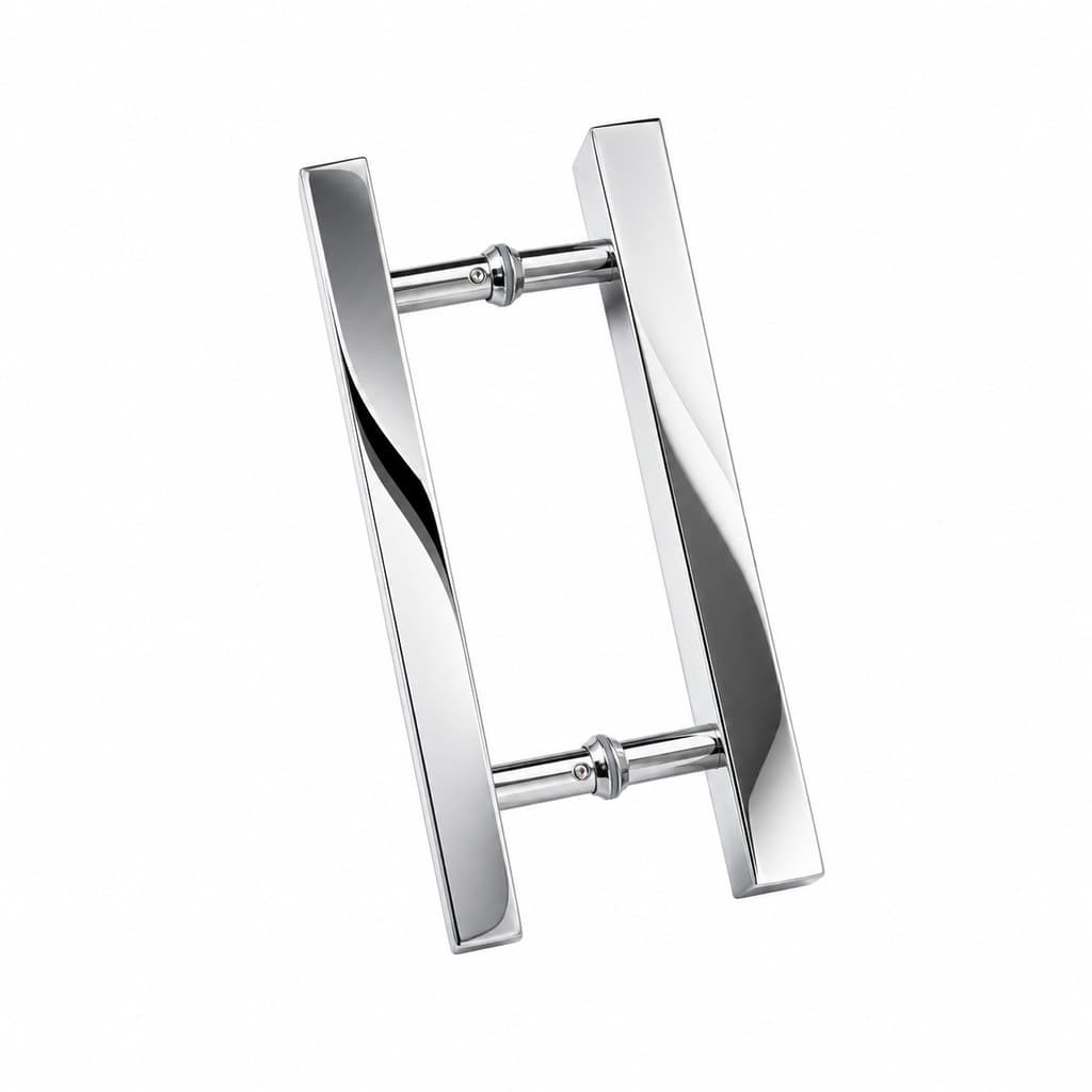 Puxador Porta Interna e Externa Madeira Blindex Alumínio Portão Social Ferro Inox 30cm