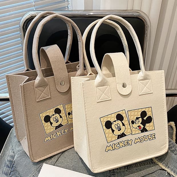 Versão coreana bolsa de ombro feminina bolsa de feltro bolsa bolsa passeio júnior estudantes do ensino médio bolsa de cl