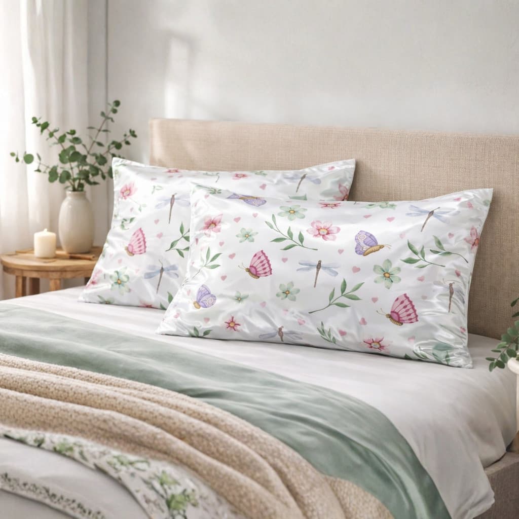 Fronhas de Cetim Antifrizz Estampadas 50x70 cm – Kit com 2 a 8 Unidades