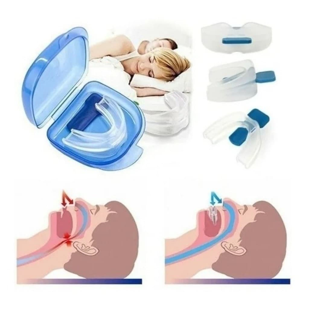 Protetor Bucal Silicone Moldável Com Estojo Anti Ronco