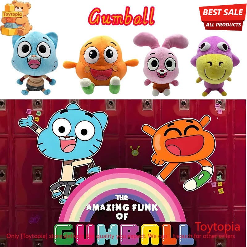 O Incrível Mundo De Gumball Pelúcia Super Macio Brinquedo De Bonito Personagem Dos Desenhos Animados Travesseiro Para Cr