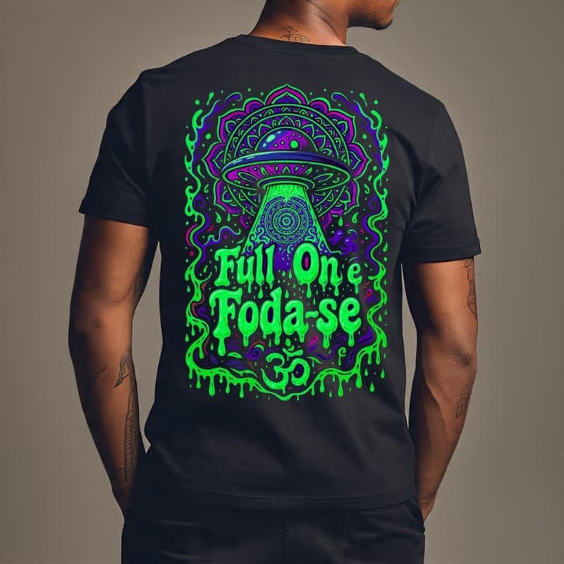Camiseta Streetwear FullOn Rave Psicodélico Camisa Algodão