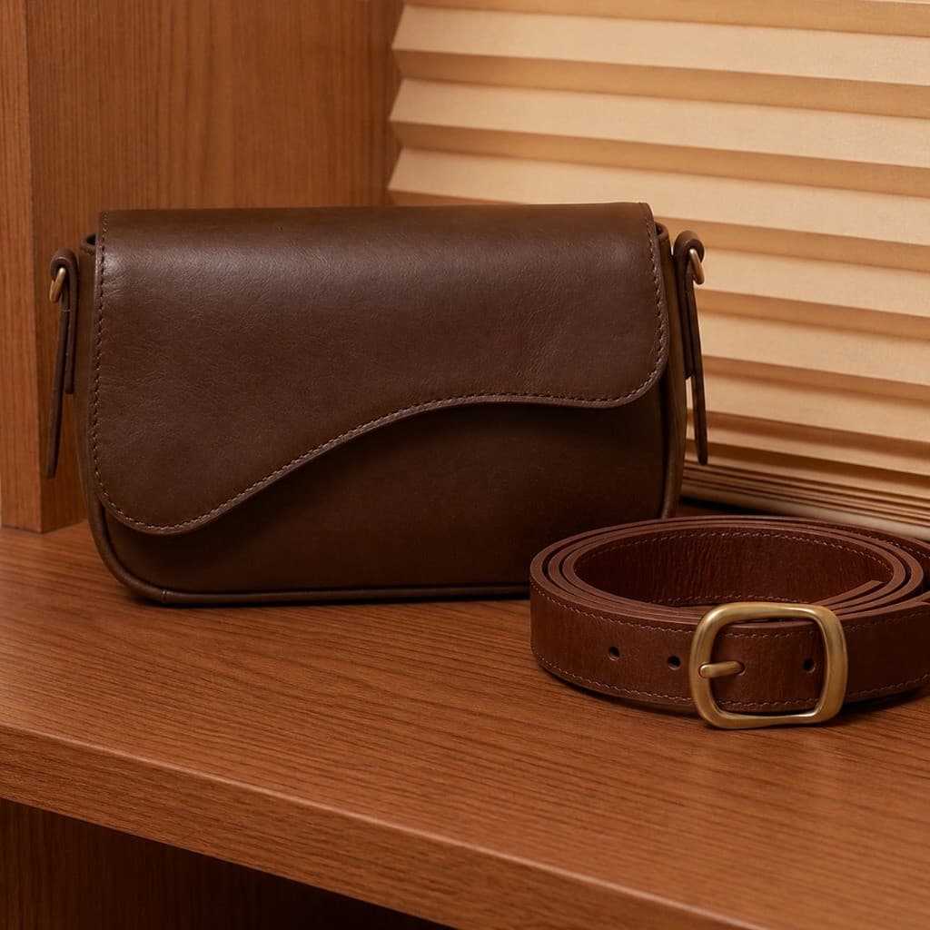 Kit Bolsa + Cinto Femininas Versátil e Elegante em Cores  Variadas