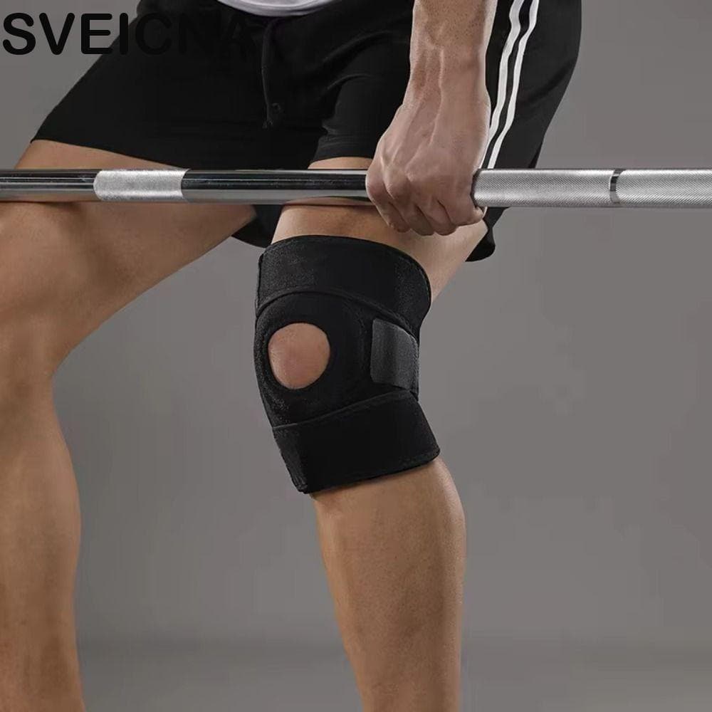 SVEICNA 1 Par De Joelheira Esportiva , Protetor Elástico Ajustável Para Pernas , Joelheiras Respiráveis Fitness