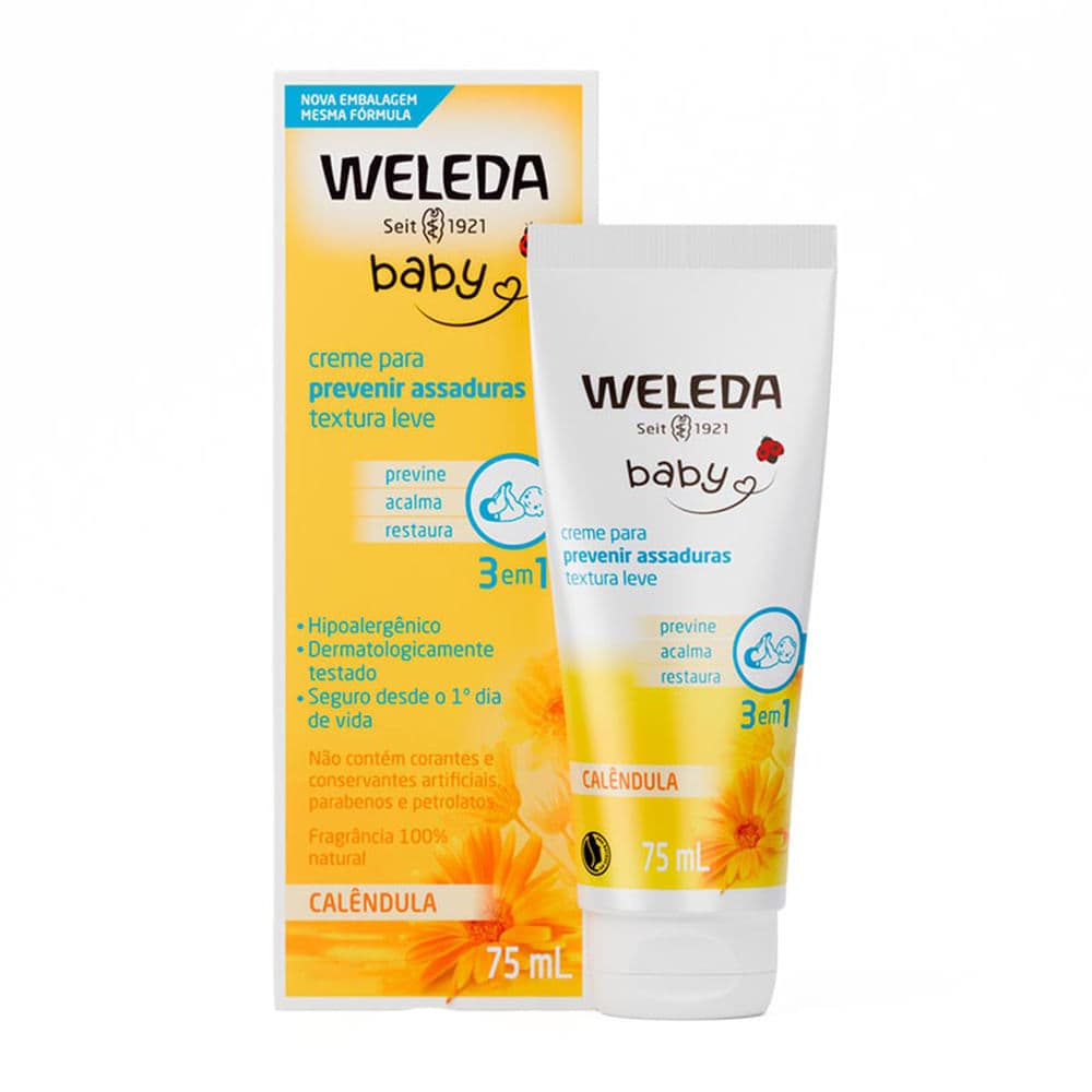 Weleda Baby Creme Preventivo de Assaduras Calêndula 75ml