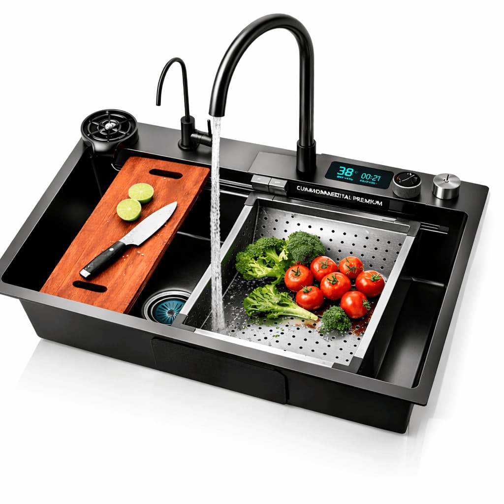 Cuba Gourmet Digital de Aço Inox Premium – Elegância e Alta Durabilidade