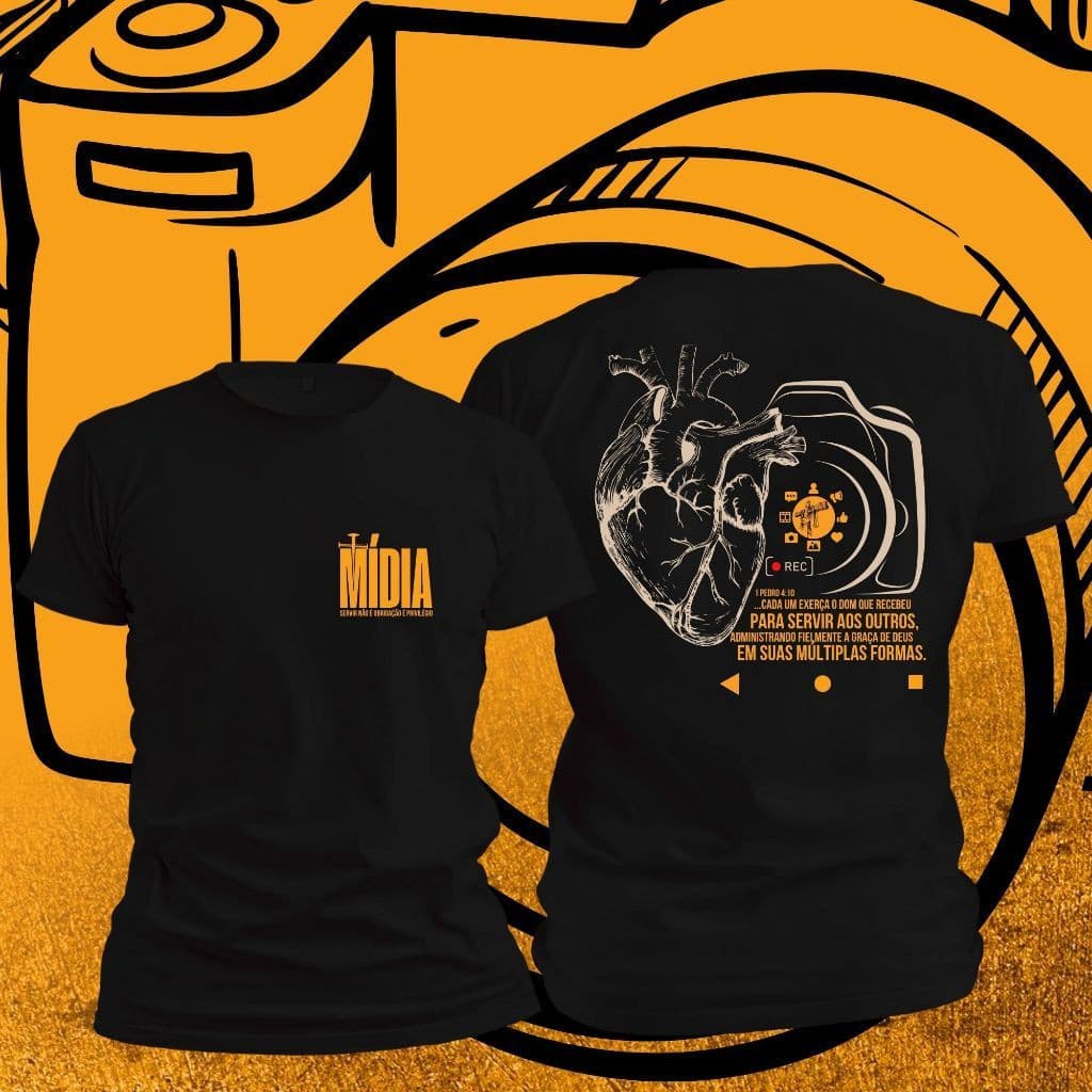 [Camiseta Premium em Algodão Puro]CC camiseta midia