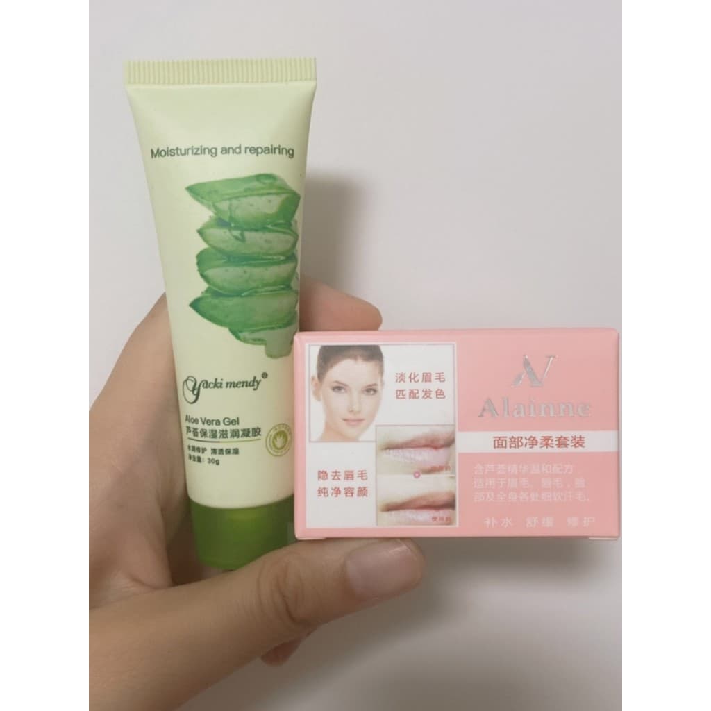 Alainne Facial sobrancelha branqueamento creme de sobrancelha agente de branqueamento tingimento creme de sobrancelha pe