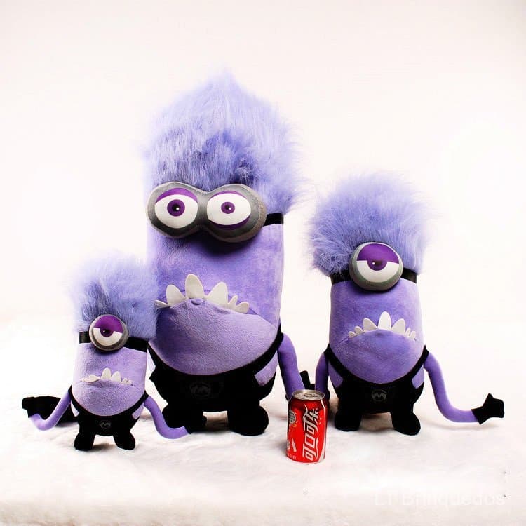 Boneco Roxo do Gru - O Maldisposto, Brinquedo de Pelúcia do Gru - O Maldisposto, Boneco do Minion
