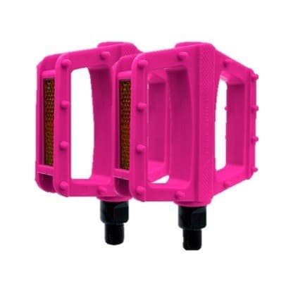 Pedal Plataforma Free Style Sport, 1/2, Rosa, PAR, Rosca Fina - Metalciclo