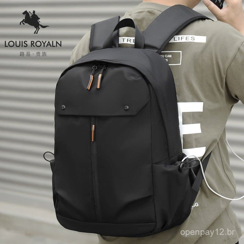 Mochila masculina de grande capacidade e resistente à água, adequada tanto para homens quanto para mulheres, pode acomod