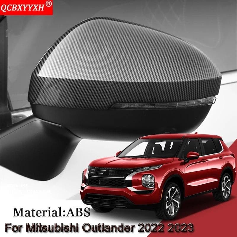 Estilo Do Carro ABS Para Mitsubishi Outlander 2022 2023 Espelho Retrovisor Externo Capa Lantejoulas Adesivo Automático A