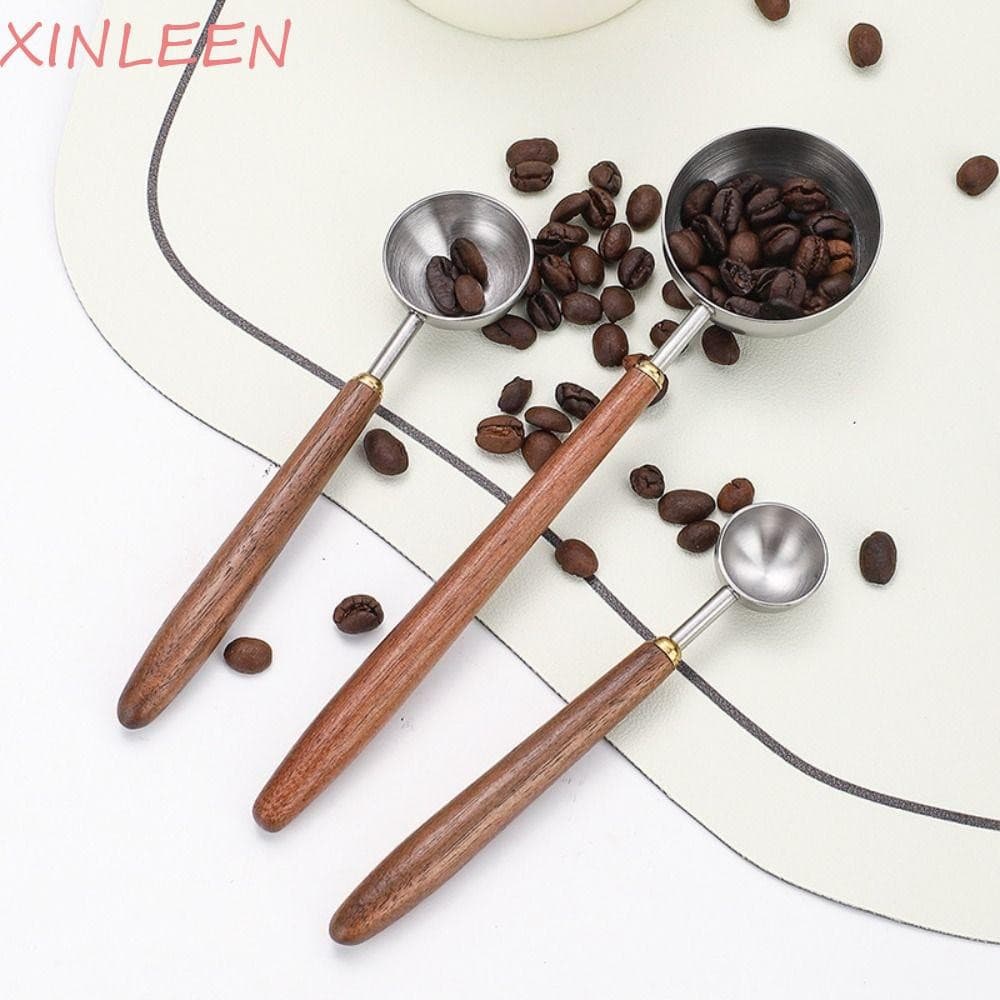 Colheres Medidoras De Grãos De Café XINLEEN , Colher Medidora De Pó De Aço Inoxidável 304 Com Cabo Longo