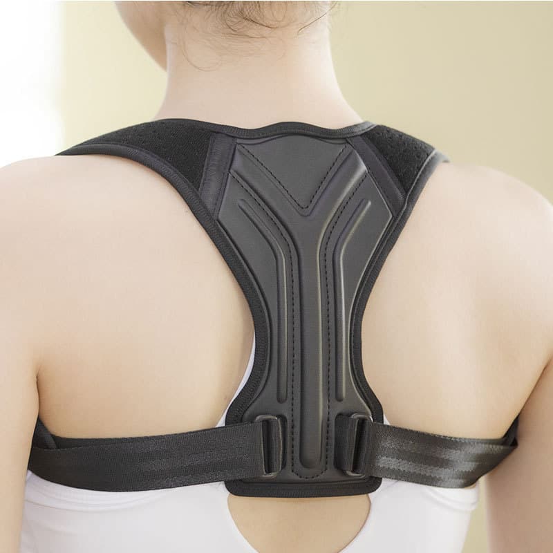 Amazon novo estilo corcunda cinto de correção respirável altura ajustável ombro elevador peito das mulheres dos homens c
