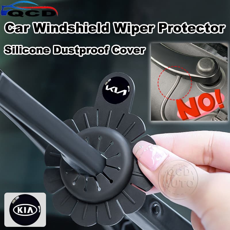 Protetor De Limpador De Para-Brisa De Carro KIA Silicone À Prova De Poeira Orifício Anti-Folha K3 Rio Cerato Forte K4 EV
