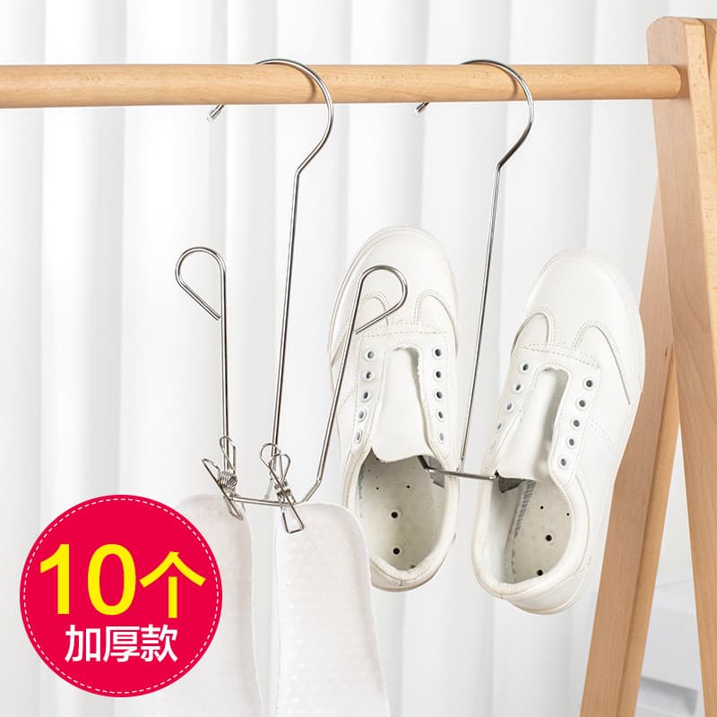Rack de secagem de sapatos, ferramenta útil para secagem de sapatos, cabide de sapatos, gancho para varanda ao ar livre,