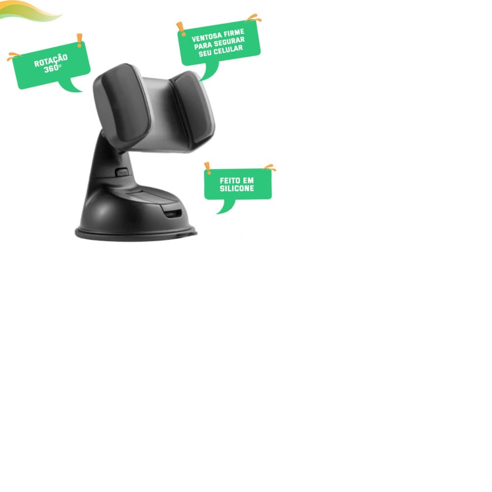 Suporte Veicular Universal para Celular  2 em 1