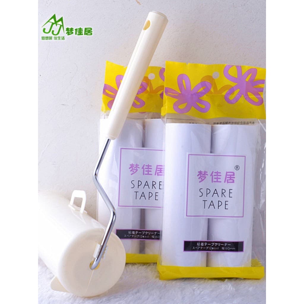 Men Mengjiaju 16cm conjunto de rolo de poeira pegajoso rolo de remoção de poeira rolo pegajoso substituição núcleo remoç