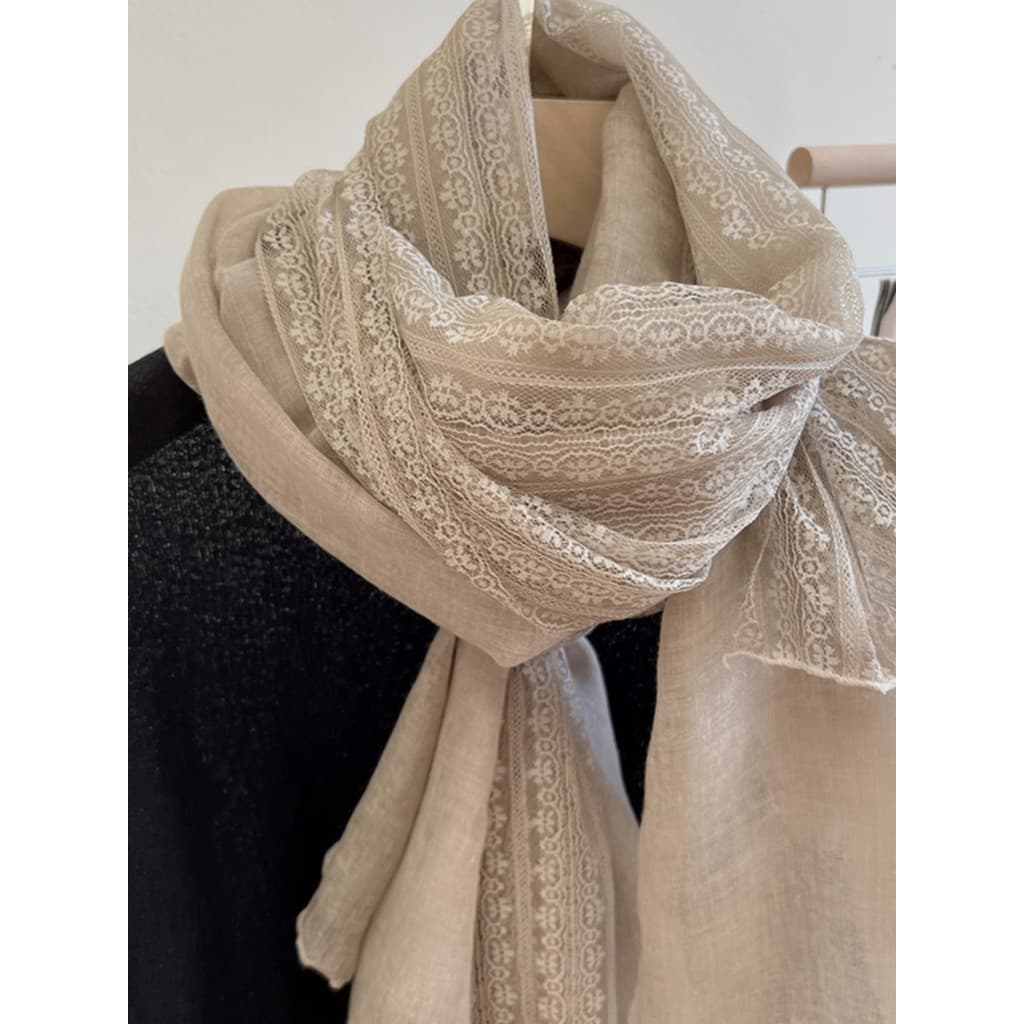 Linho renda algodão linho sentir lenço fino feminino inverno xale primavera outono moda cachecol lenço de seda cor sólid