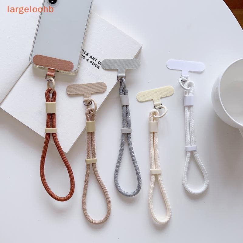 [largeloohb] Moda Simples Cor Doce Cordão Para Celular Pulseira Ajustável Corrente De Telefone Universal Anti-Perda Chav