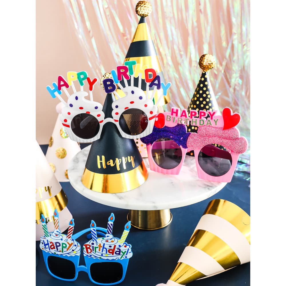 Influenciador aniversário moderno festa chapéu criativo engraçado Headwear adulto crianças ins estilo chapéu bolo decora