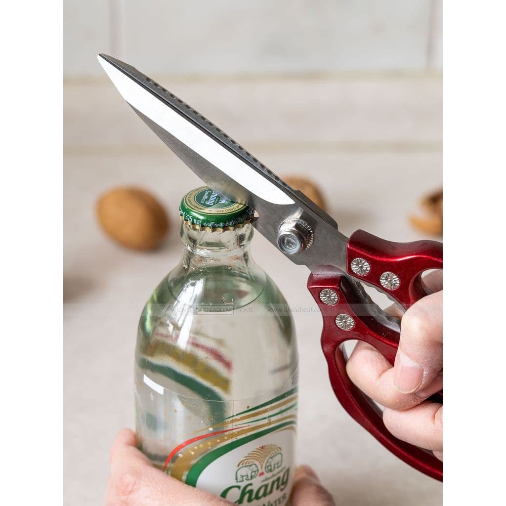 Tesoura de cozinha multifuncional de aço inoxidável, corte de frango, ossos de peixe, tesoura poderosa especial, tesoura